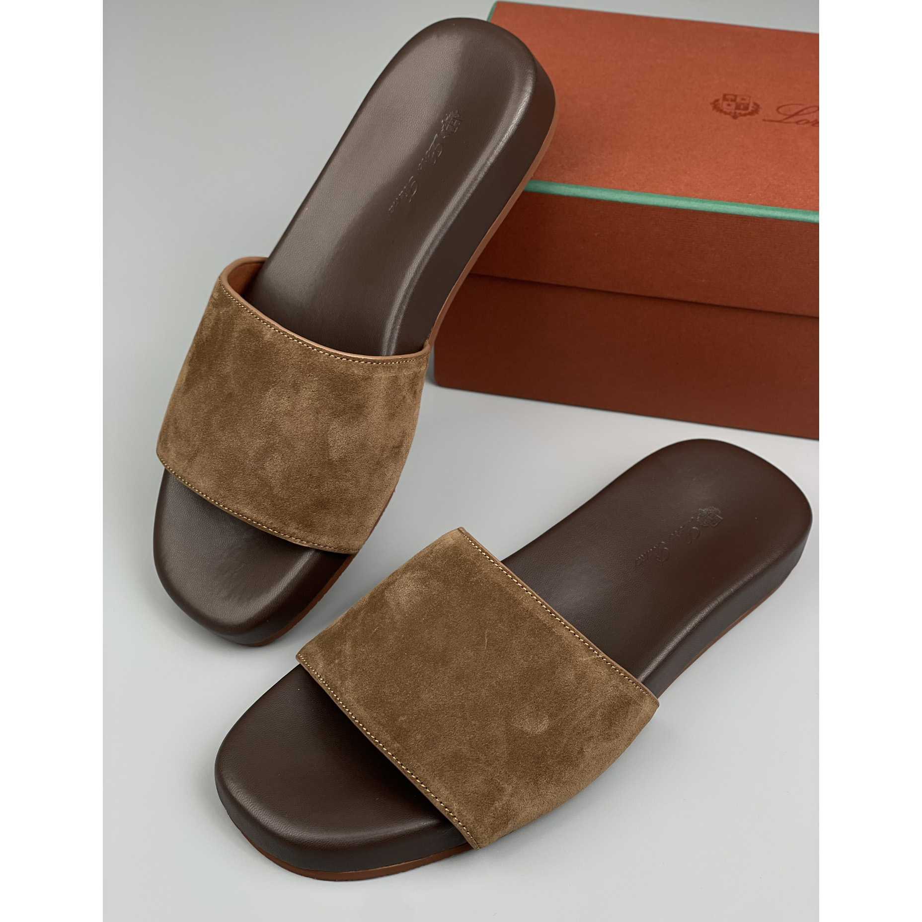 Loro Piana Slide Sandal  - DesignerGu