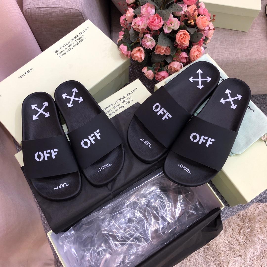 Off White Printed Pool Slider - DesignerGu