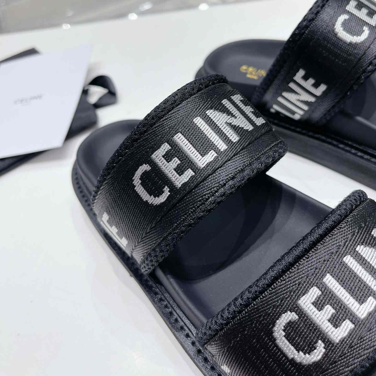 Celine Leo Scratch Sandal In Calfskin - DesignerGu