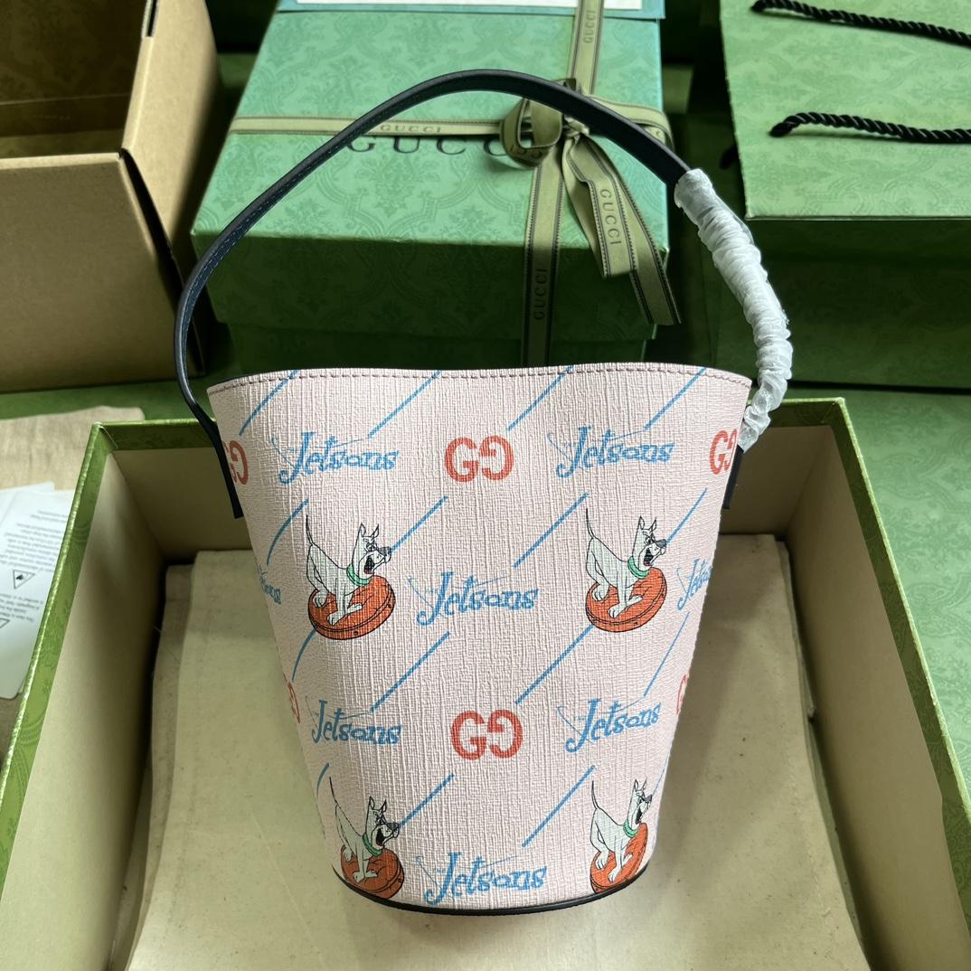 Gucci Children's Printed Bucket Bag (18.5-16.5-7.5cm) - DesignerGu