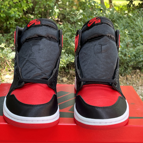 Air Jordan 1 High OG WMNS “Satin Bred” Sneaker     FD4810-061 - DesignerGu