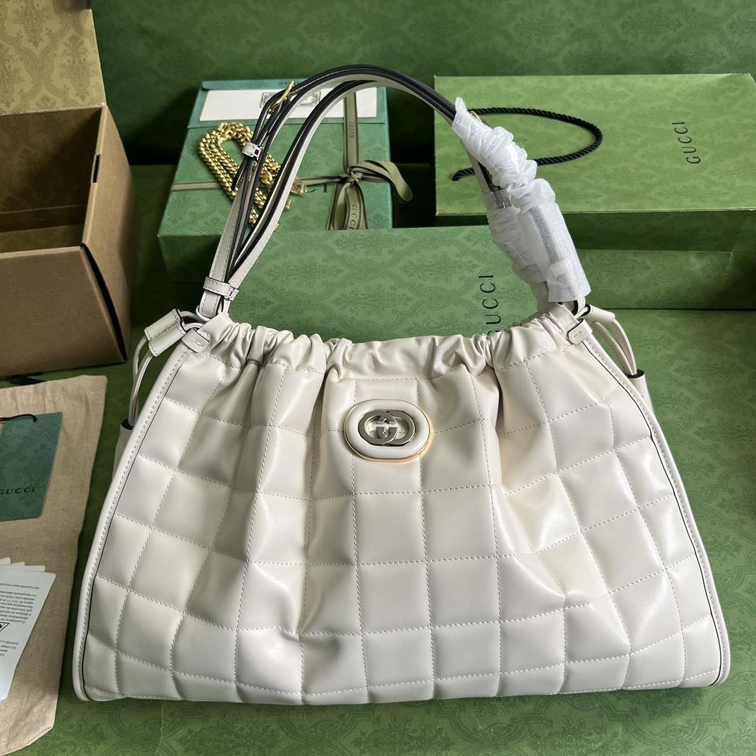 Gucci Deco Medium Tote Bag(43-28-8cm) - DesignerGu
