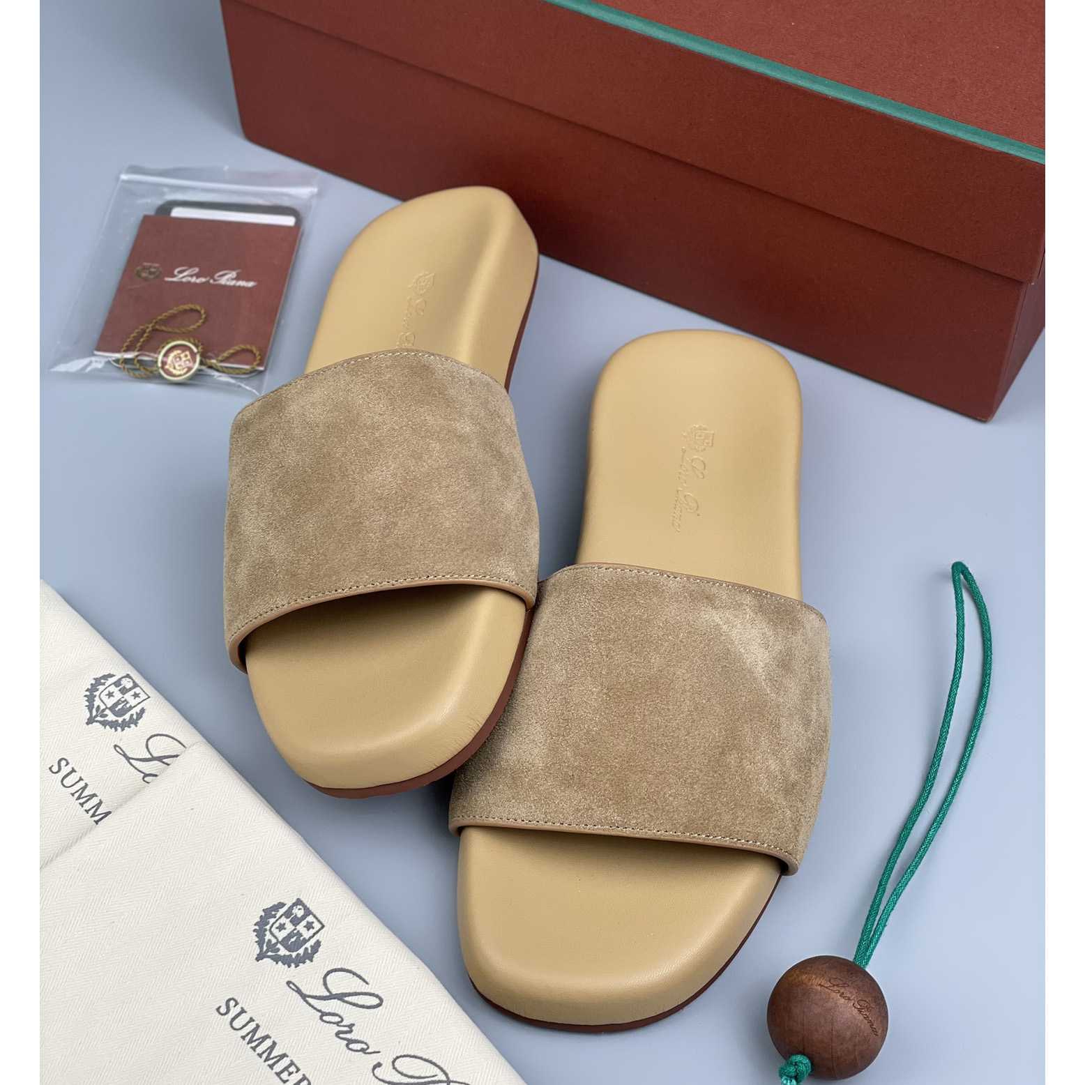 Loro Piana Slide Sandal  - DesignerGu