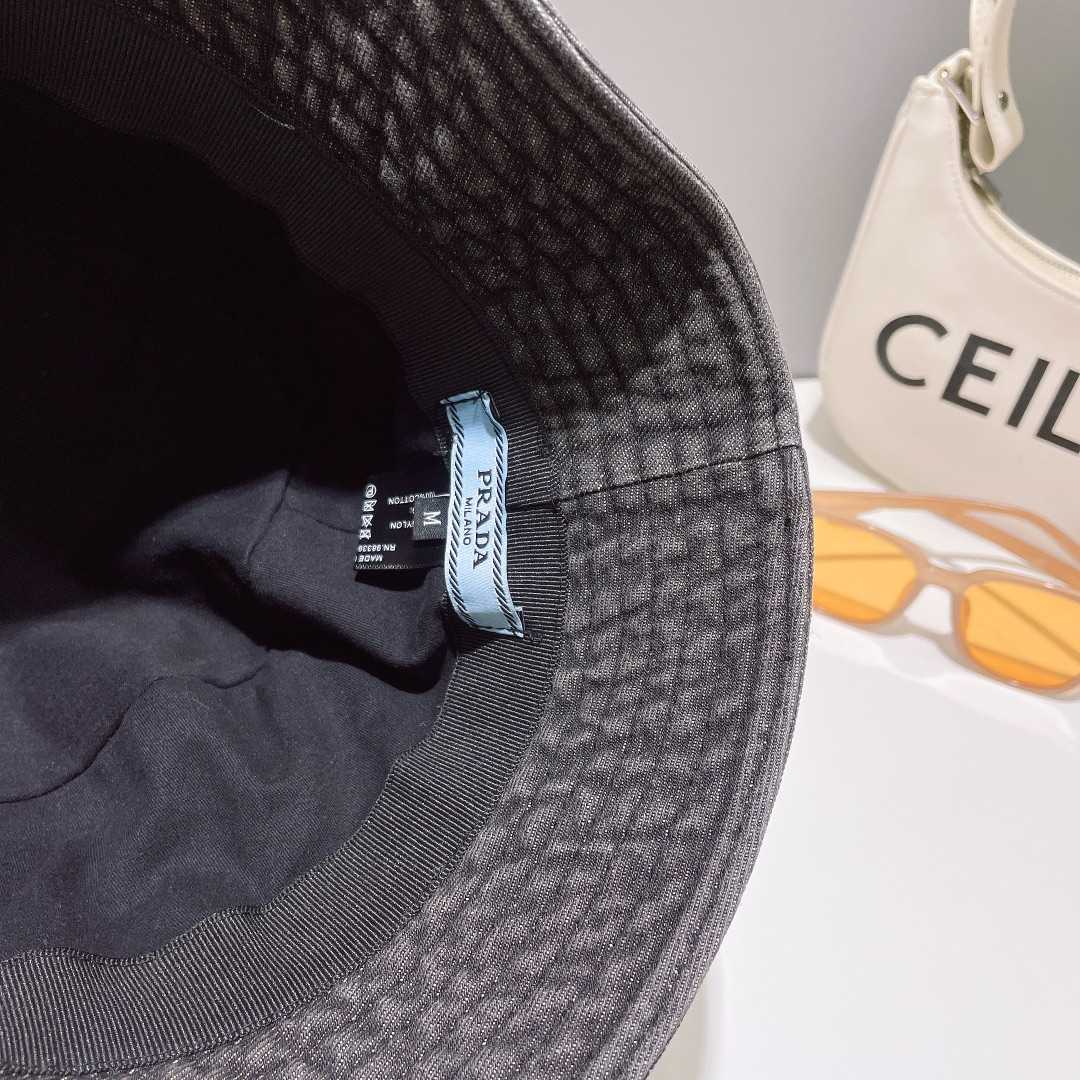 Prada Denim Bucket Hat - DesignerGu