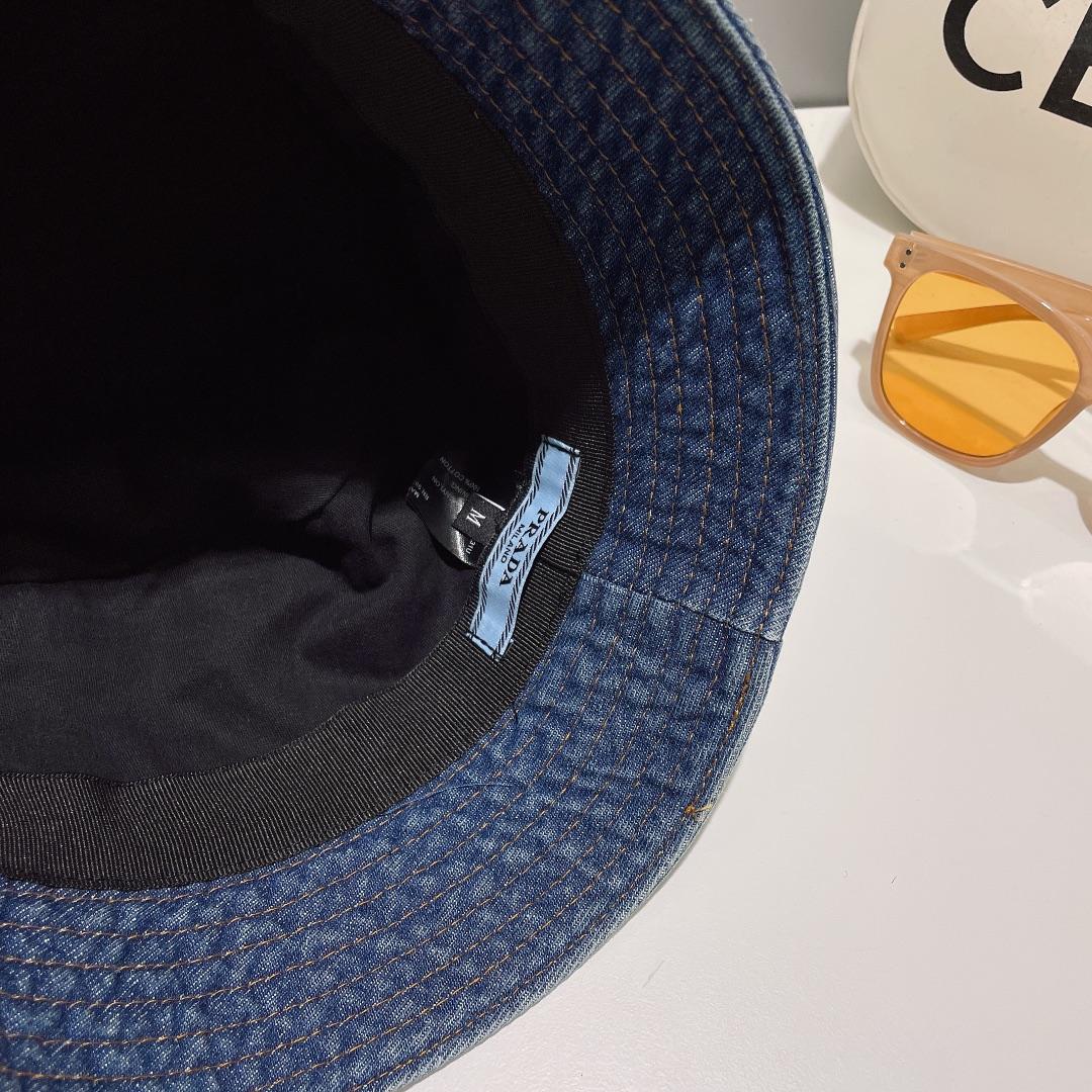 Prada Denim Bucket Hat - DesignerGu