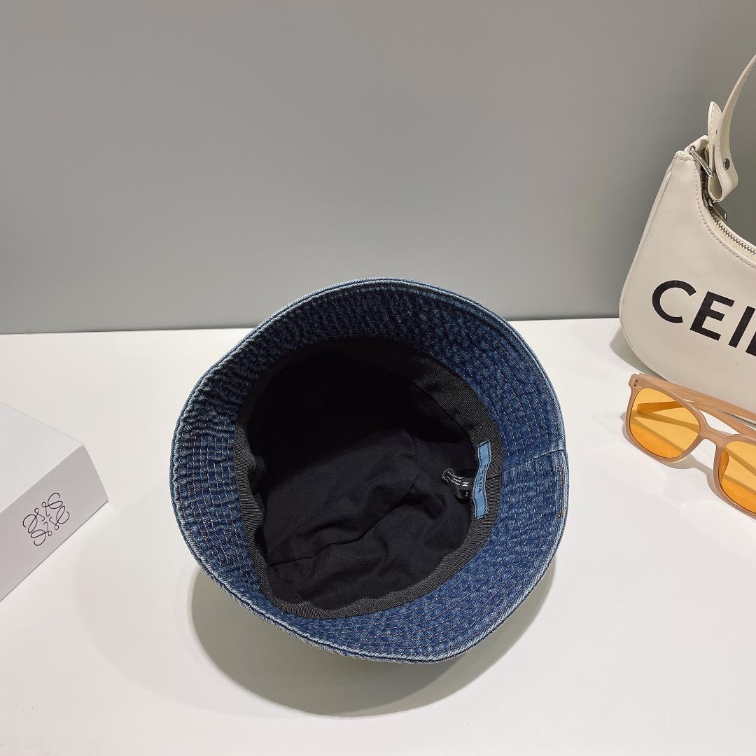 Prada Denim Bucket Hat - DesignerGu