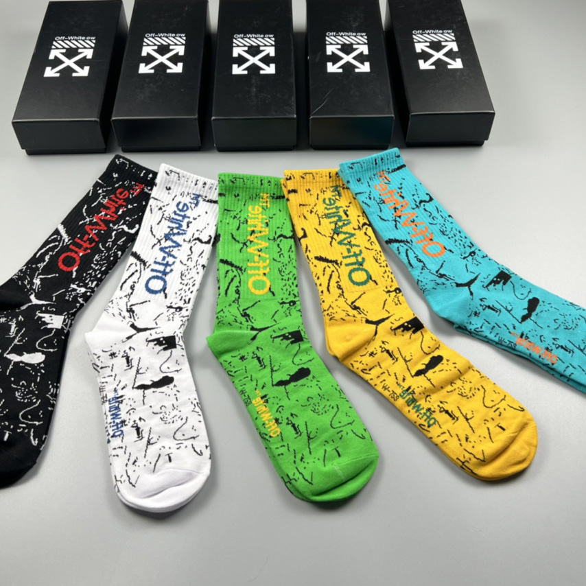 Off White Socks/Box - DesignerGu