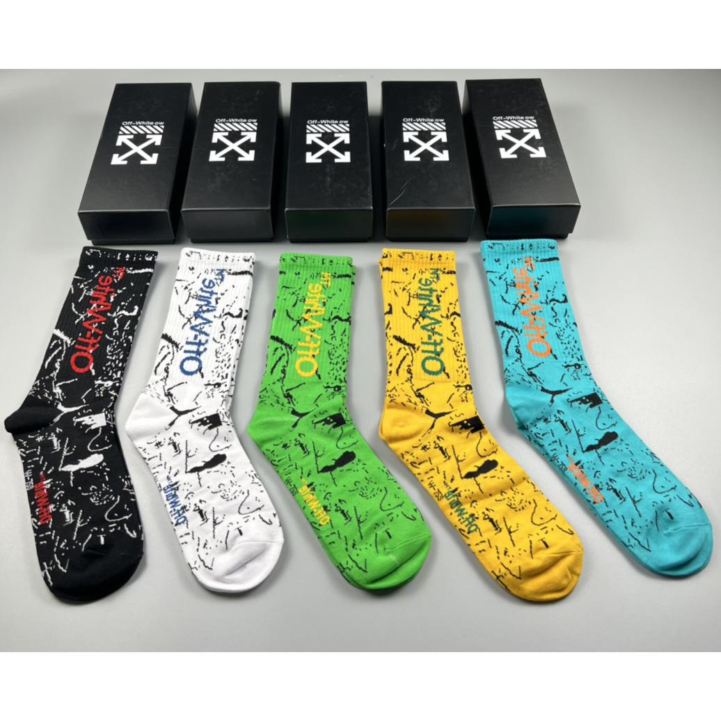 Off White Socks/Box - DesignerGu