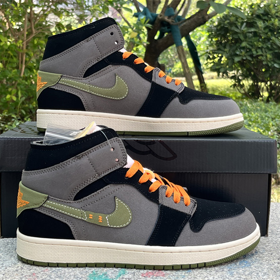 Air Jordan 1 Mid SE Craft Sneaker     FD6817-003 - DesignerGu