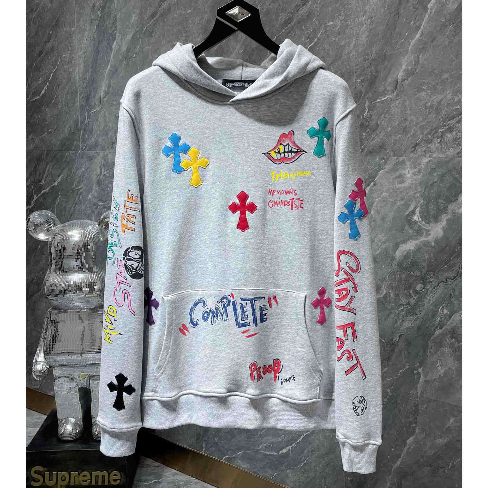 Chrome Heart Patchwork Hoodie - DesignerGu