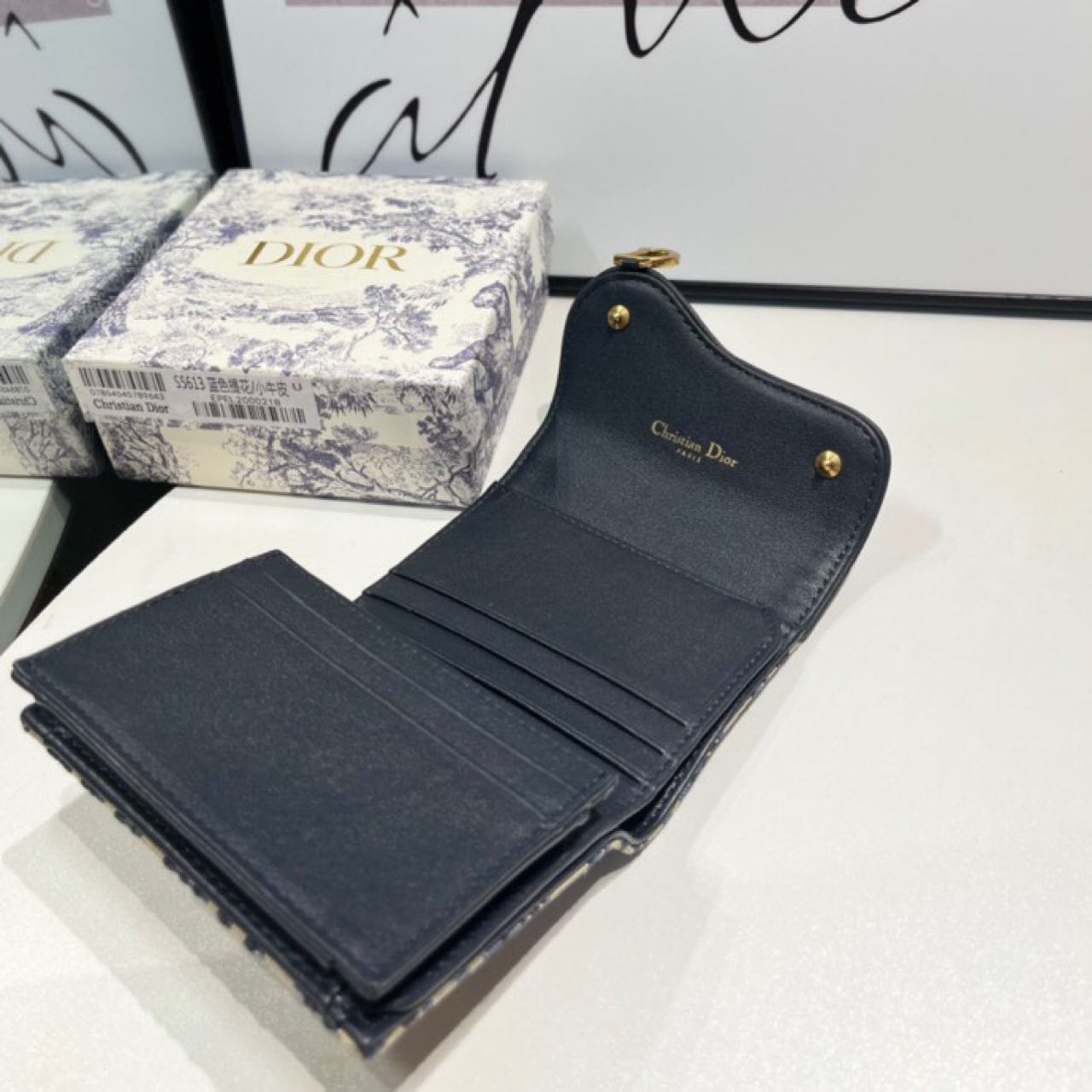 Dior  Saddle Lotus Wallet - DesignerGu