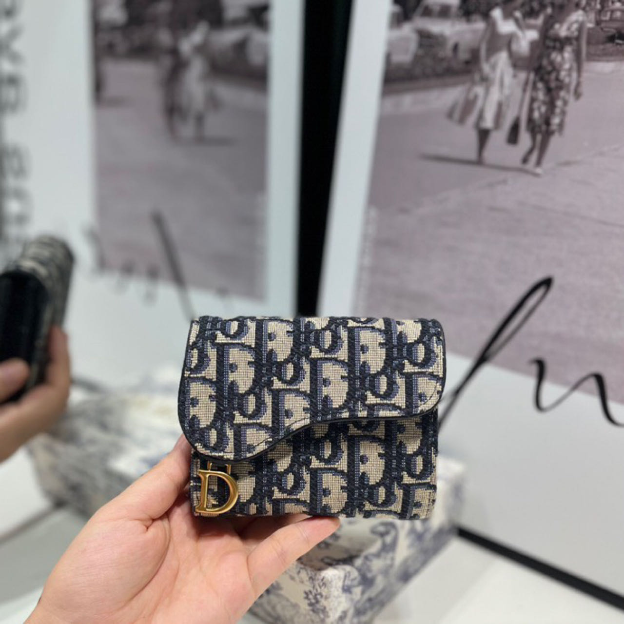 Dior  Saddle Lotus Wallet - DesignerGu