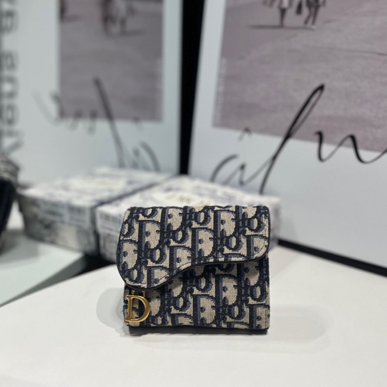 Dior  Saddle Lotus Wallet - DesignerGu