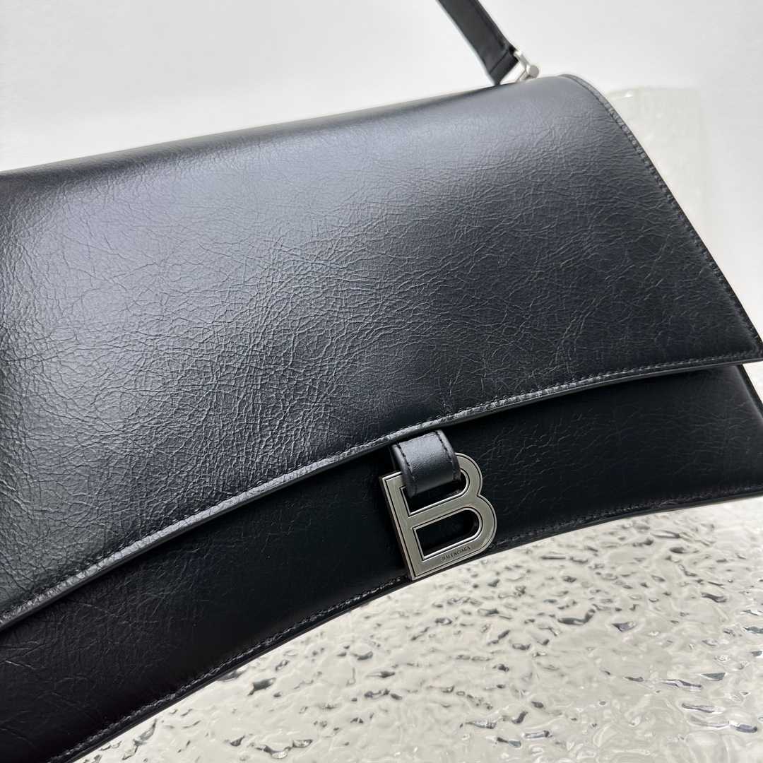 Balenciaga Crush Medium Sling Bag In Black (31x20x10cm) - DesignerGu