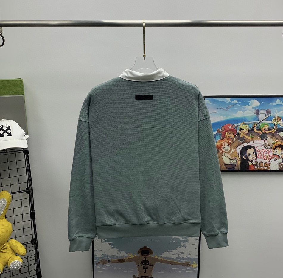 Fear of God Essentials Waffle Henley Rugby - DesignerGu