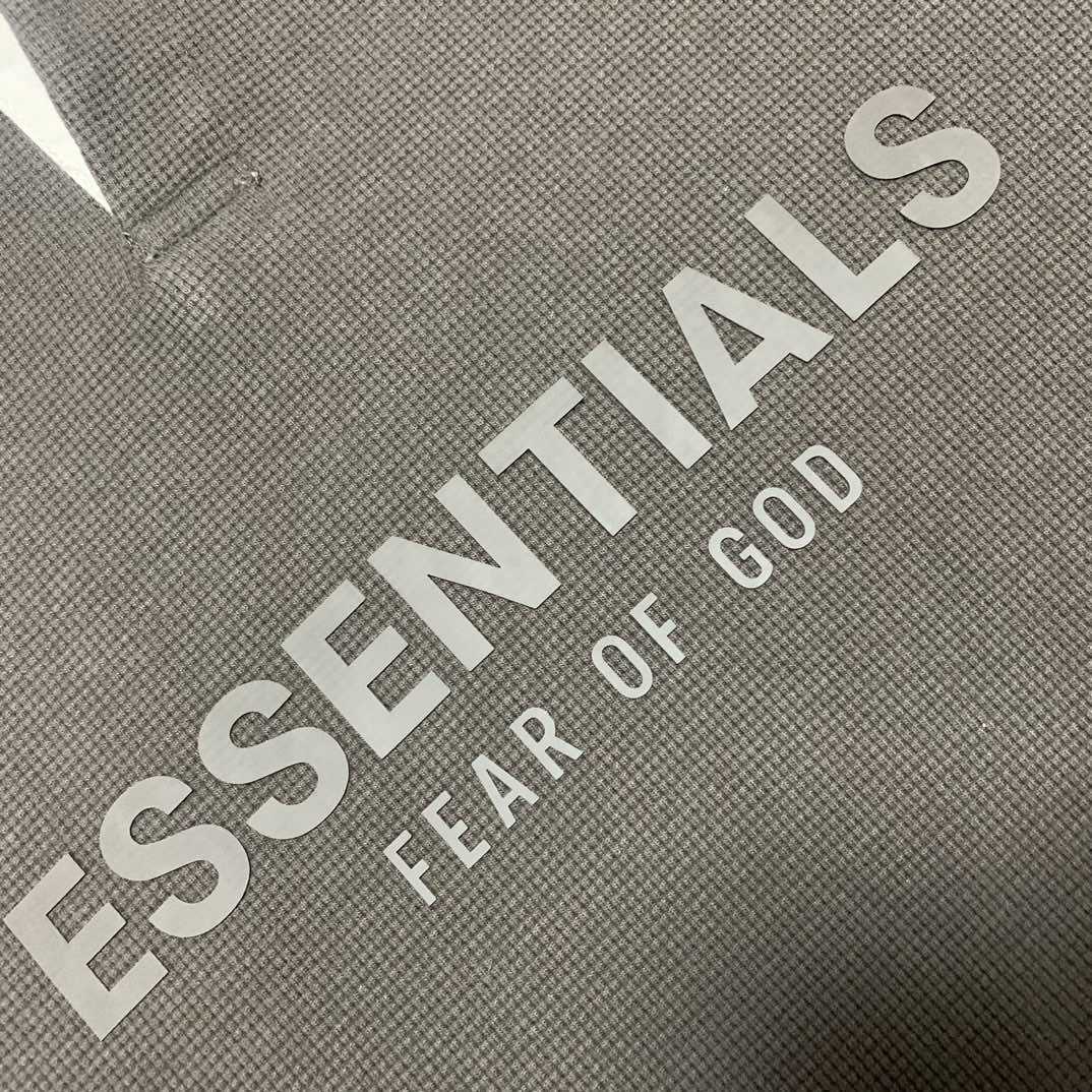 Fear of God Essentials Waffle Henley Rugby - DesignerGu