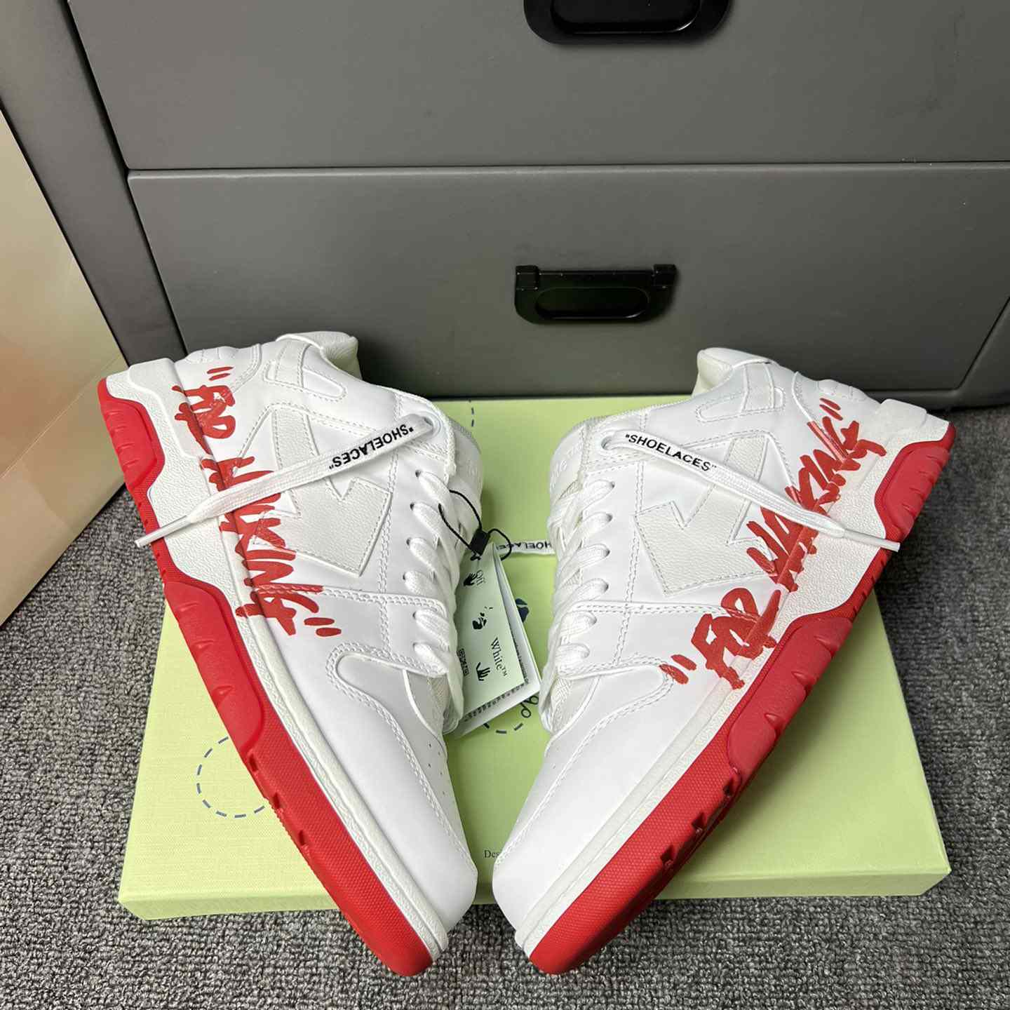 Off White Out Of Office Sneakers  - DesignerGu