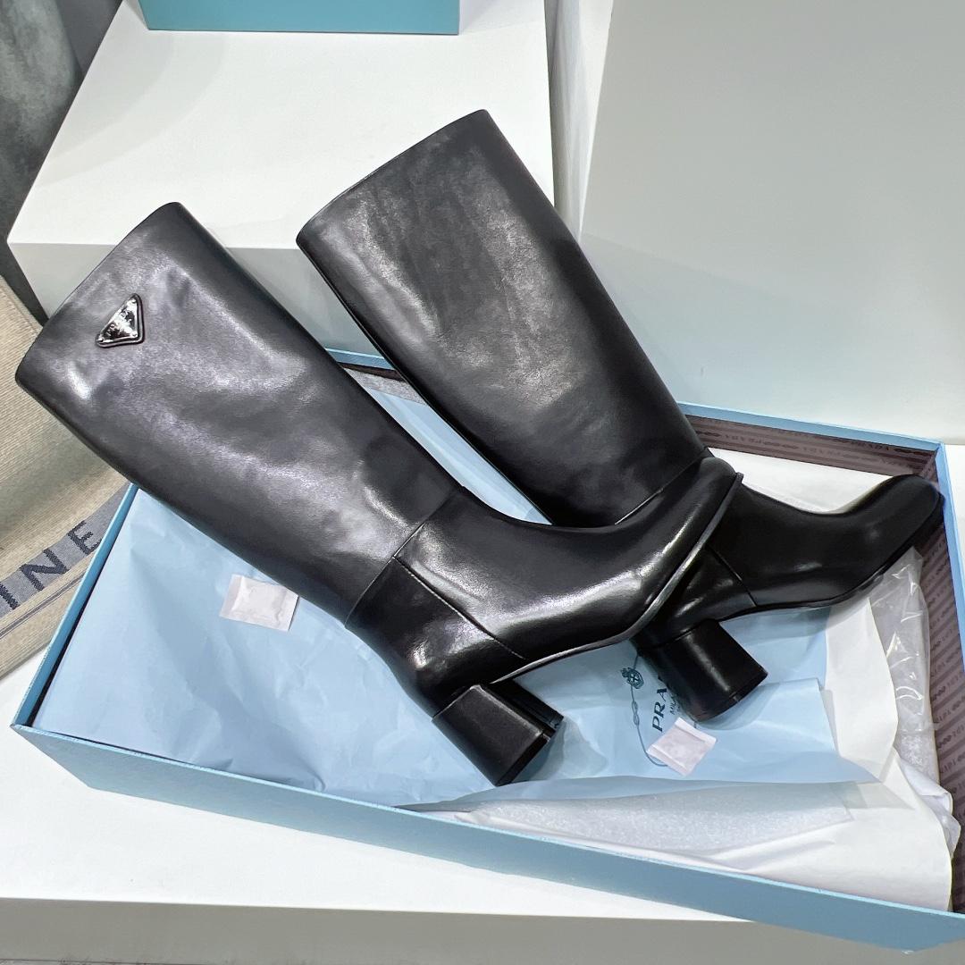 Prada Leather Boots - DesignerGu