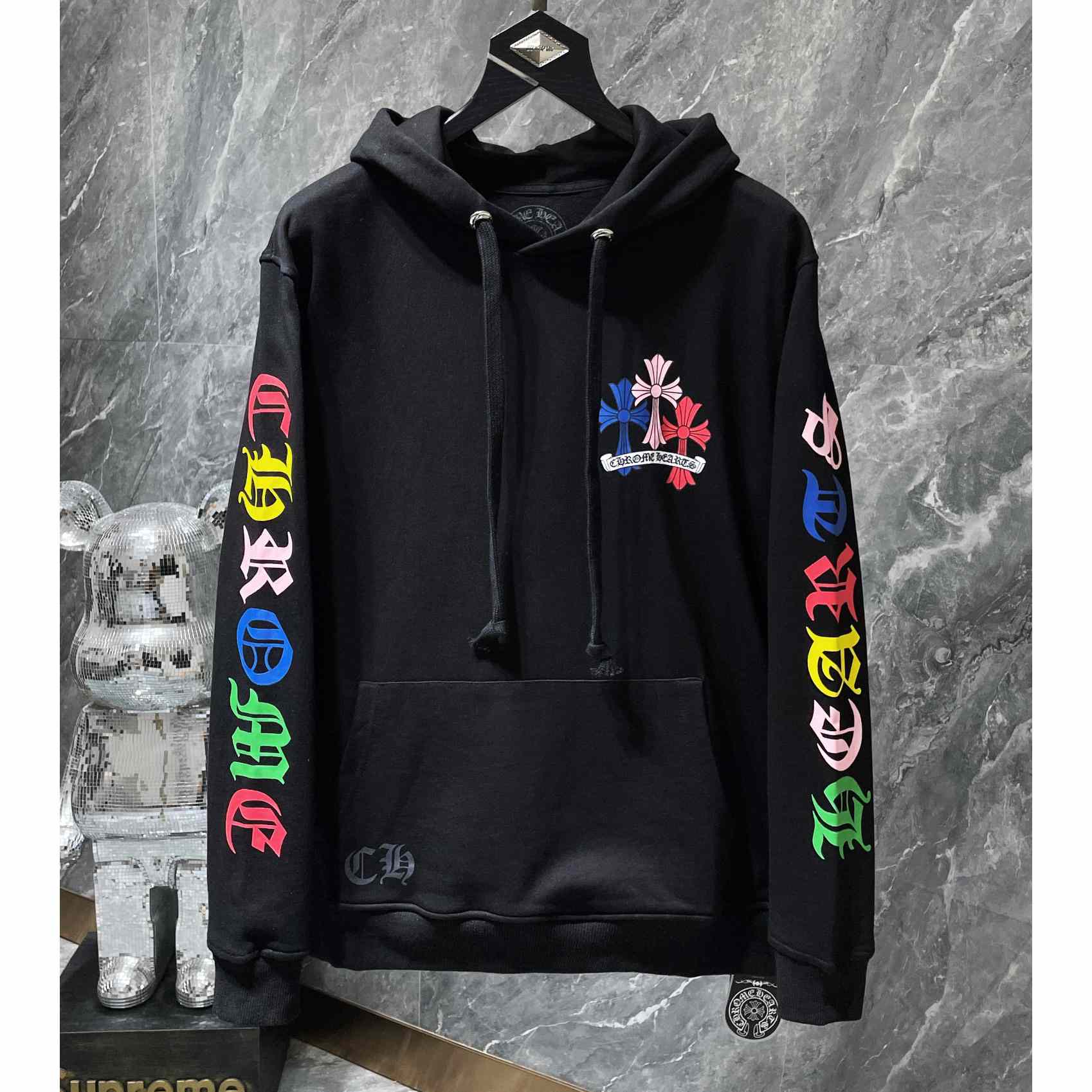 Chrome Heart Multi Color Cross Hoodie - DesignerGu