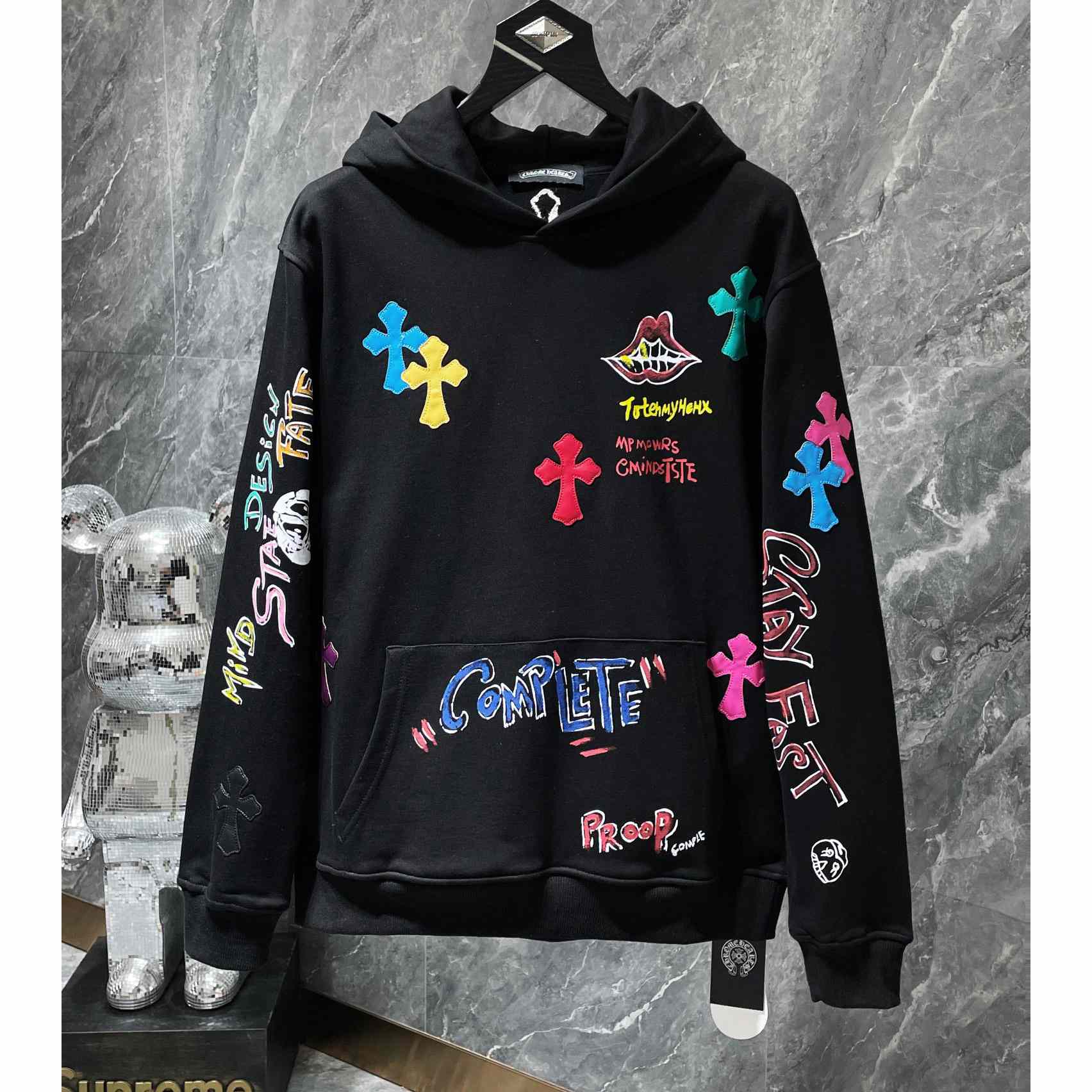 Chrome Heart Patchwork Hoodie - DesignerGu