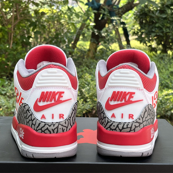 Air Jordan 3 OG “Fire Red”DIY Love Basketball Shoes   DN3707-160  - DesignerGu