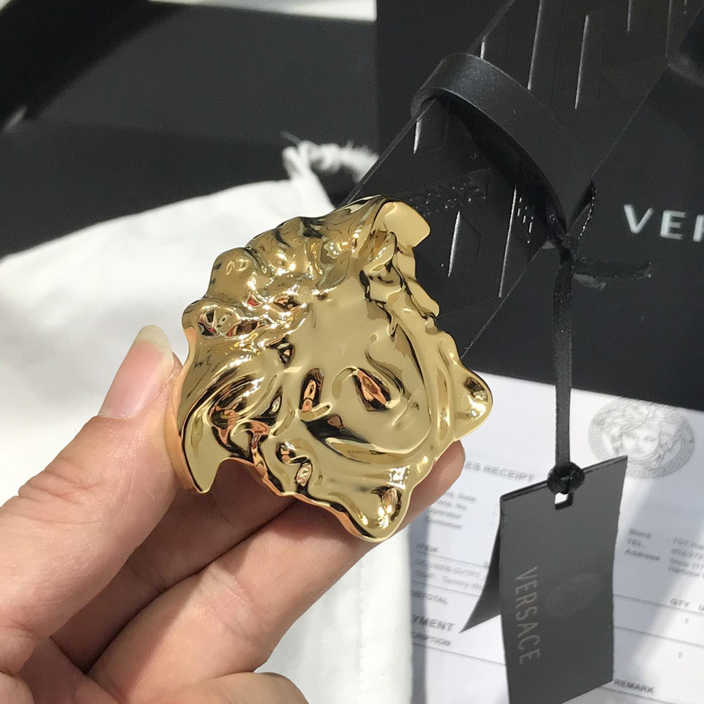 Versace Medusa Leathre Belt 38mm - DesignerGu