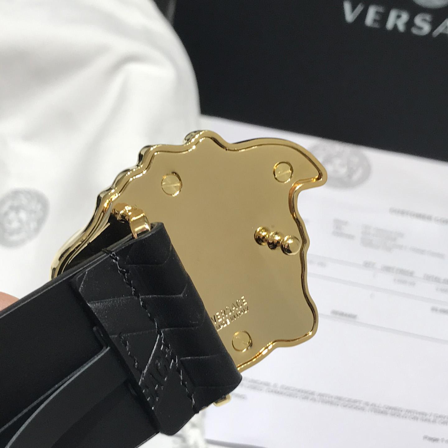 Versace Medusa Leathre Belt 38mm - DesignerGu