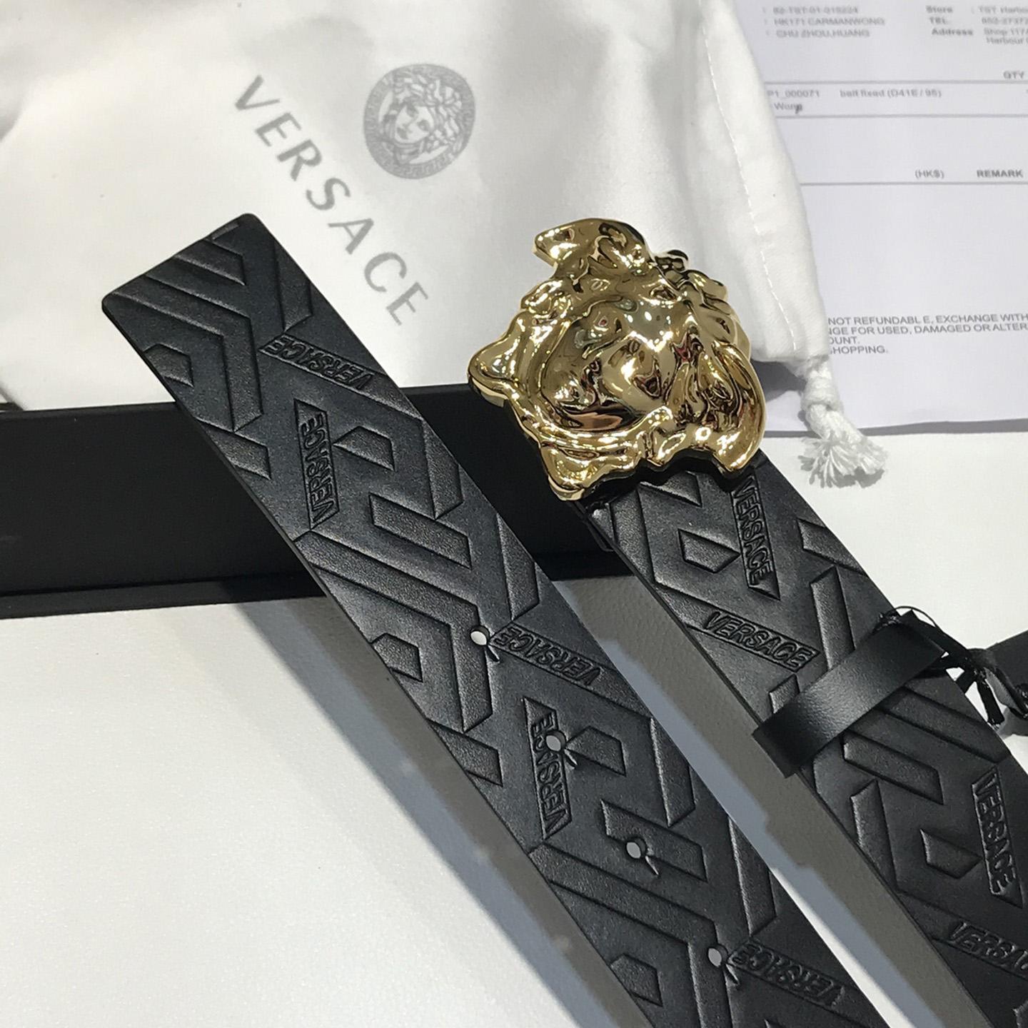 Versace Medusa Leathre Belt 38mm - DesignerGu