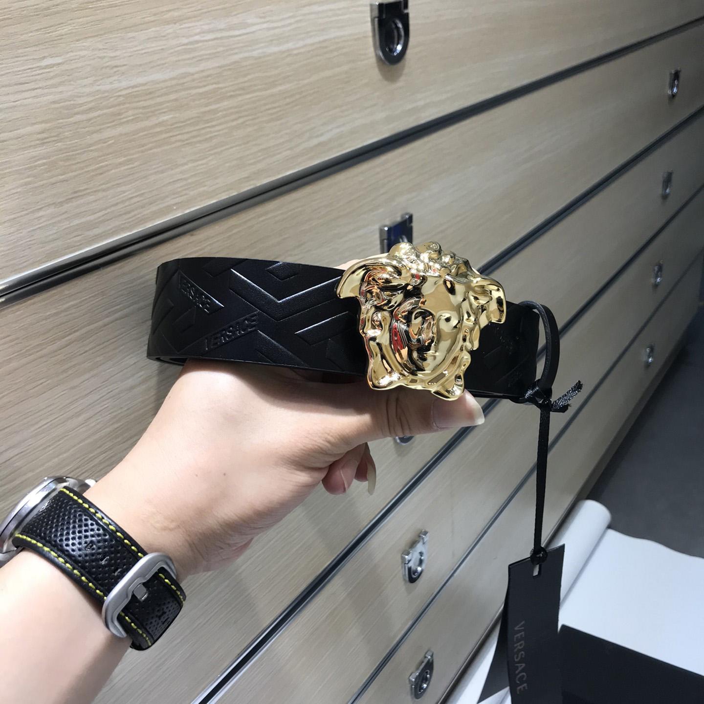 Versace Medusa Leathre Belt 38mm - DesignerGu