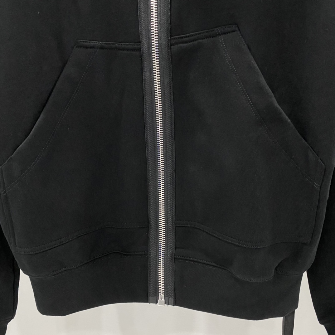 Rick Owens Man Black Sweatshirts - DesignerGu