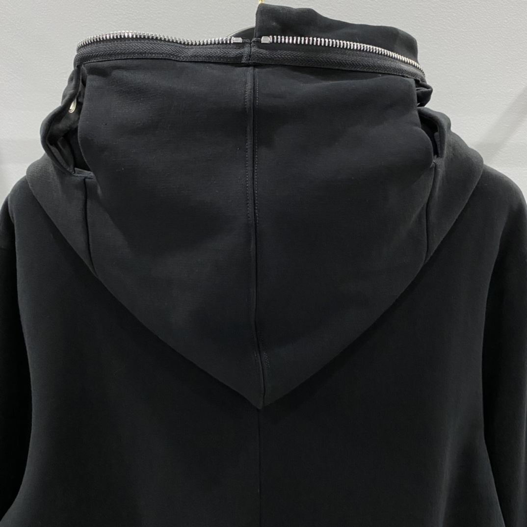 Rick Owens Man Black Sweatshirts - DesignerGu