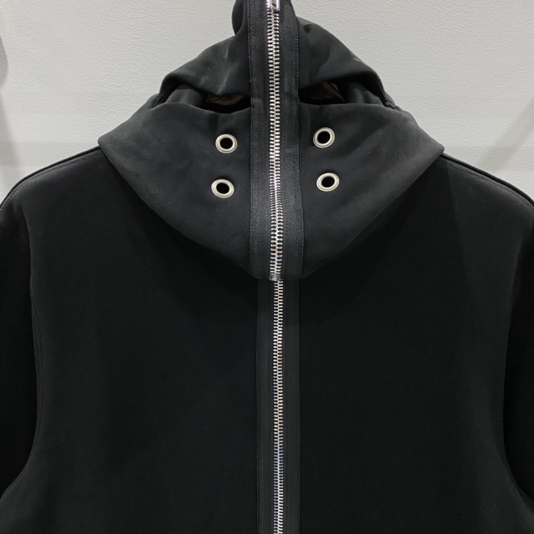 Rick Owens Man Black Sweatshirts - DesignerGu