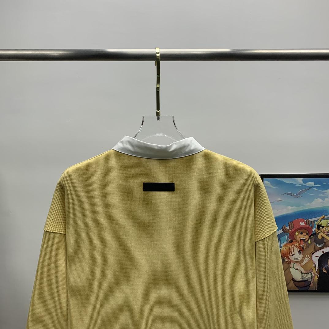 Fear of God Essentials Waffle Henley Rugby - DesignerGu