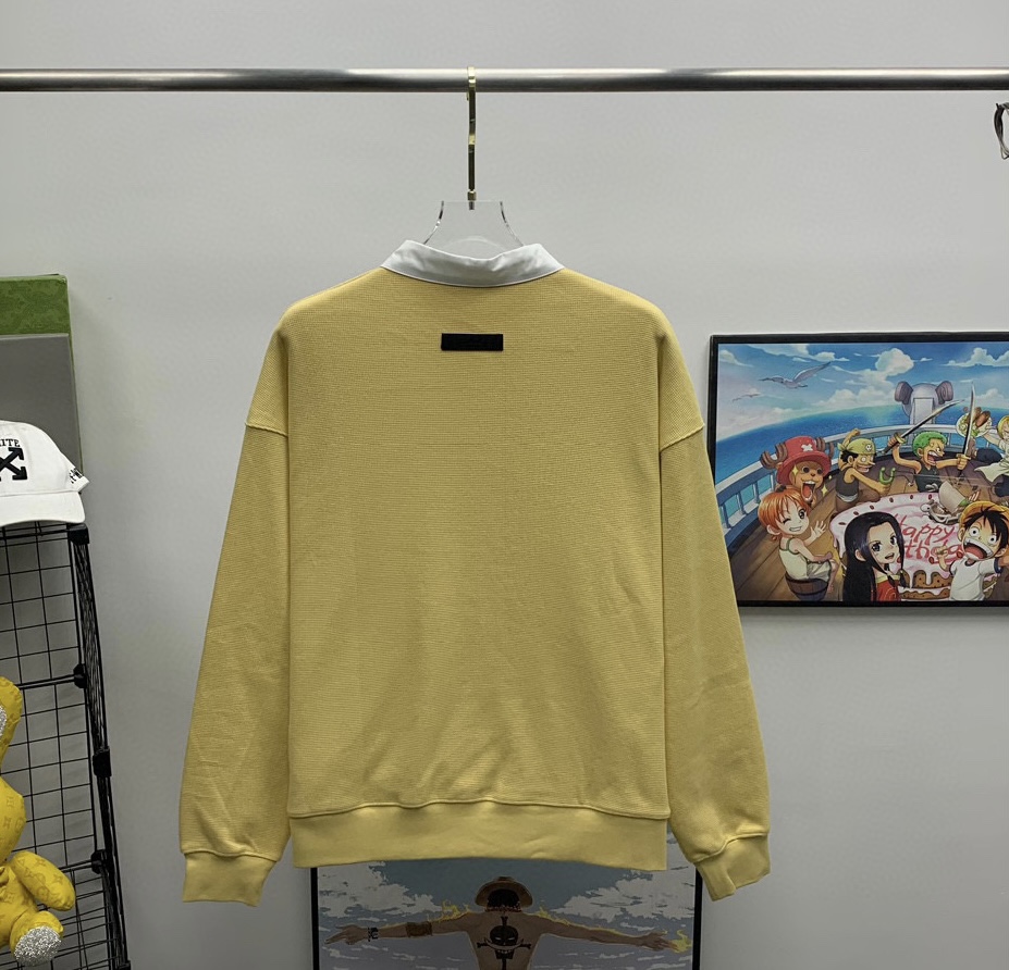 Fear of God Essentials Waffle Henley Rugby - DesignerGu