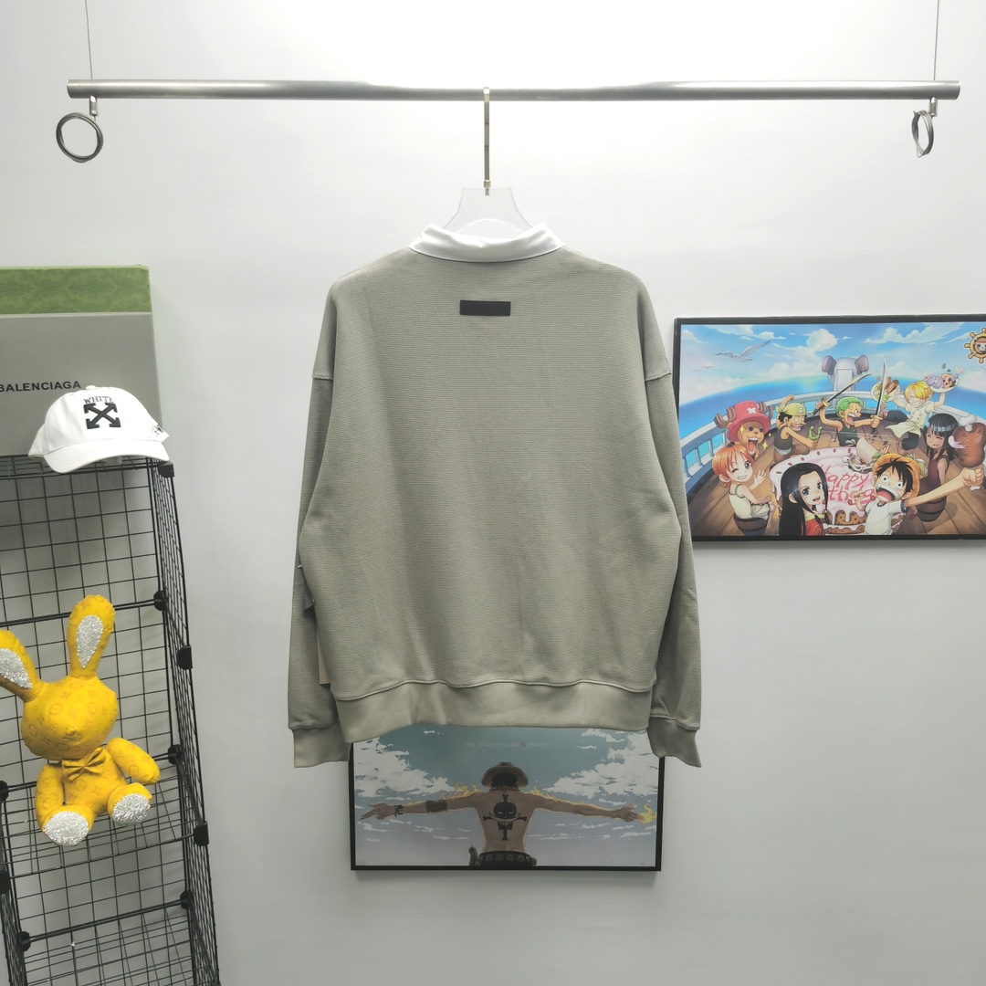 Fear of God Essentials Waffle Henley Rugby - DesignerGu