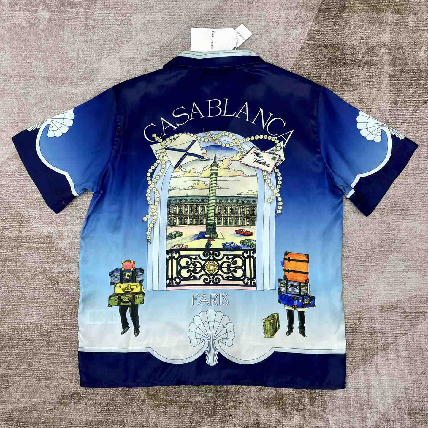 Casablanca Graphic-print Cuban Shirt - DesignerGu