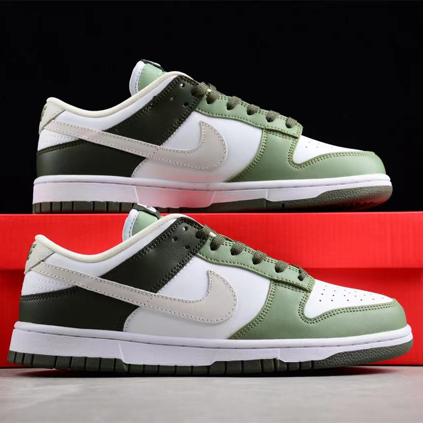 Nike Dunk Low “Oil Green” Sneakers     FN6882-100 - DesignerGu