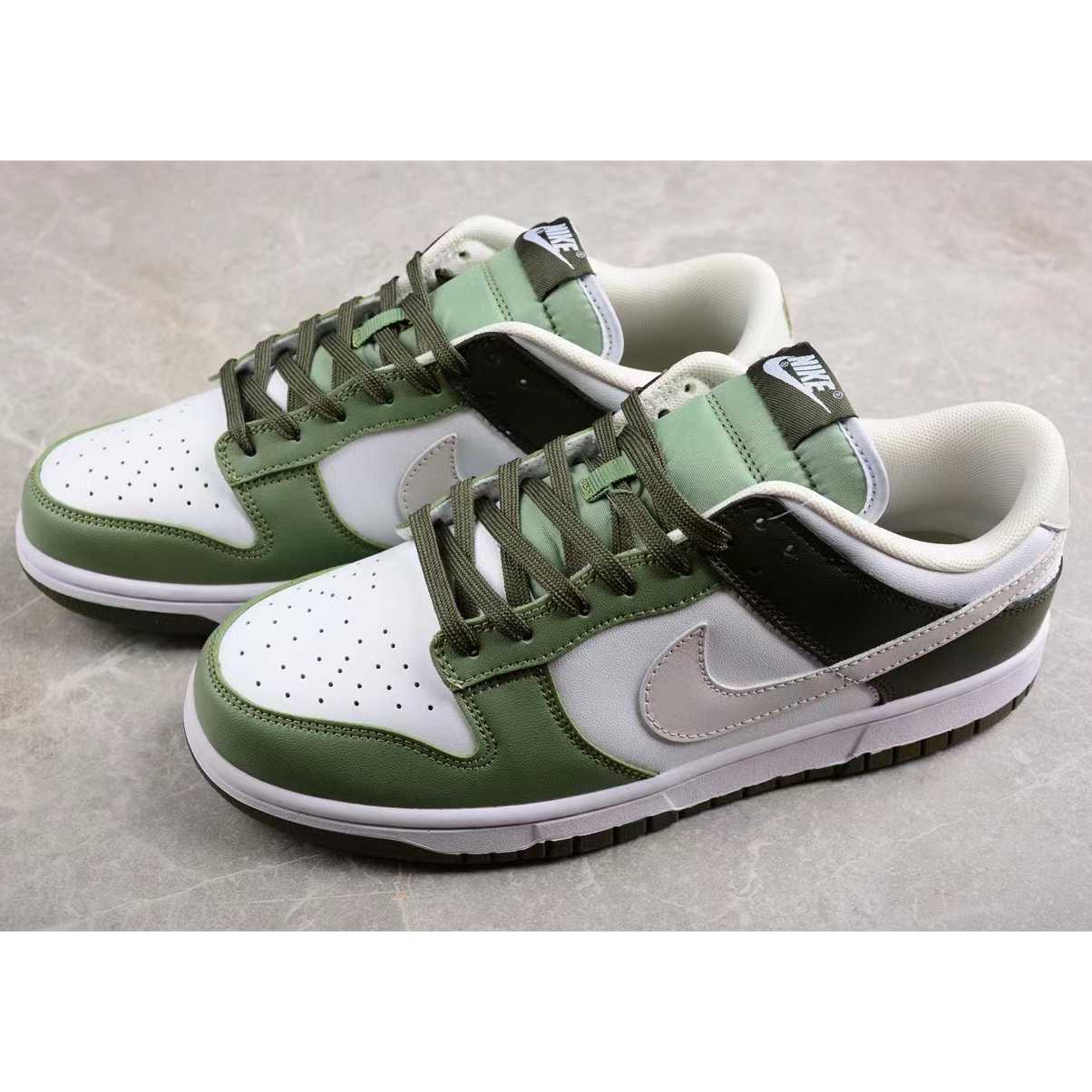 Nike Dunk Low “Oil Green” Sneakers     FN6882-100 - DesignerGu