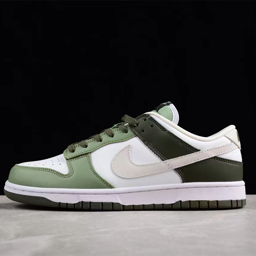 Nike Dunk Low “Oil Green” Sneakers     FN6882-100 - DesignerGu