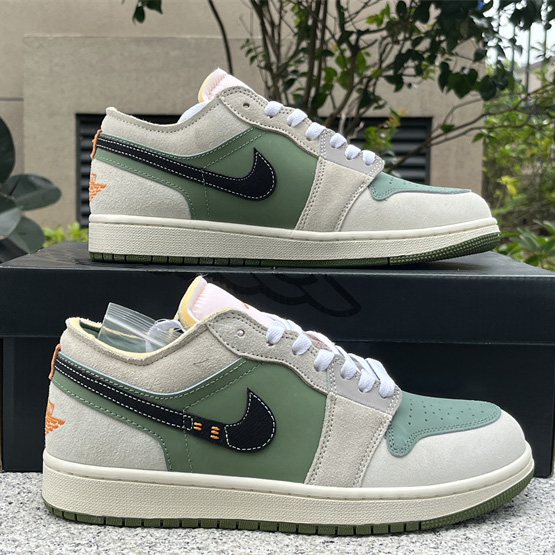 Air Jordan 1 Low Craft SE “Light Olive” Sneaker      FD6819-300 - DesignerGu