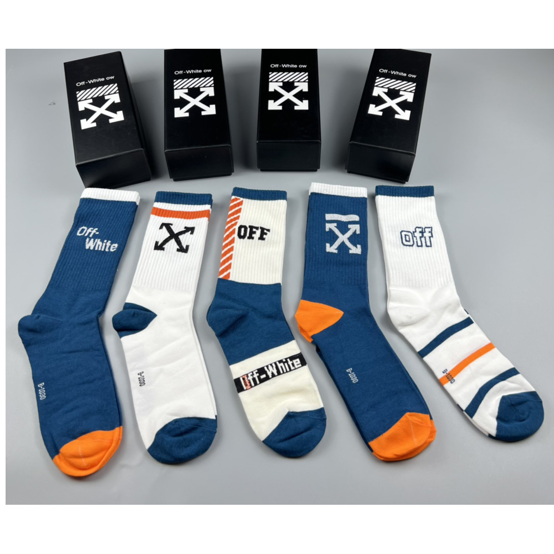 Off White Socks/Box - DesignerGu