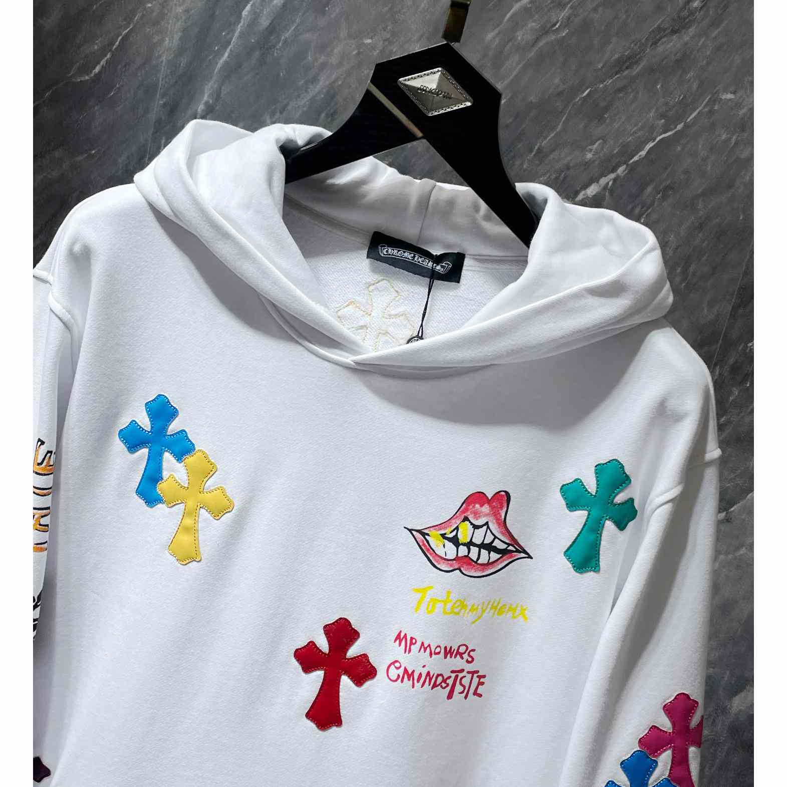 Chrome Heart Patchwork Hoodie - DesignerGu