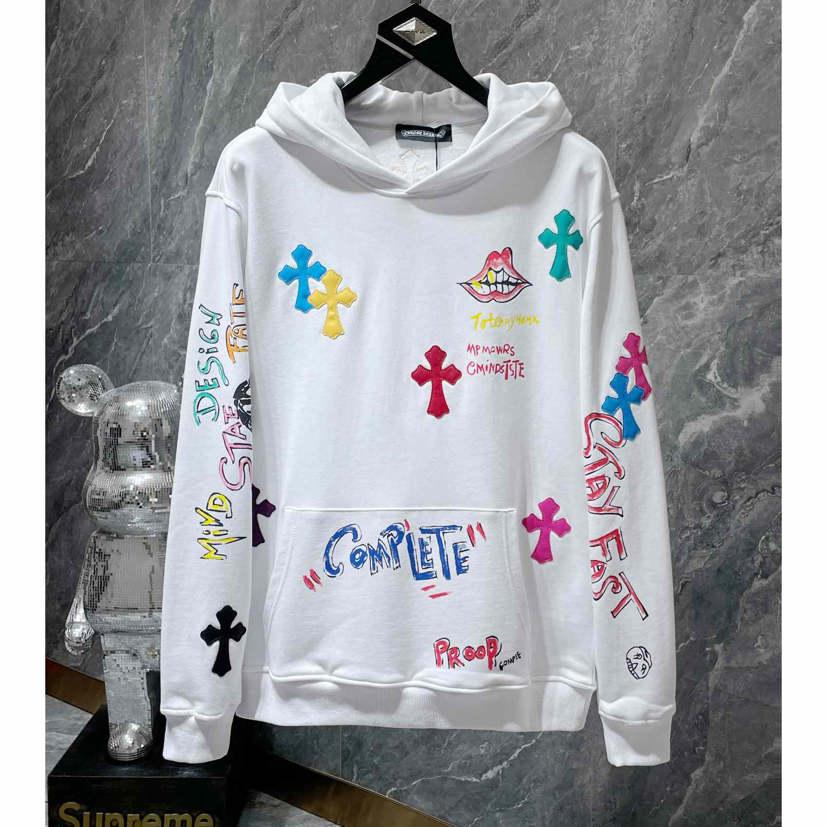 Chrome Heart Patchwork Hoodie - DesignerGu