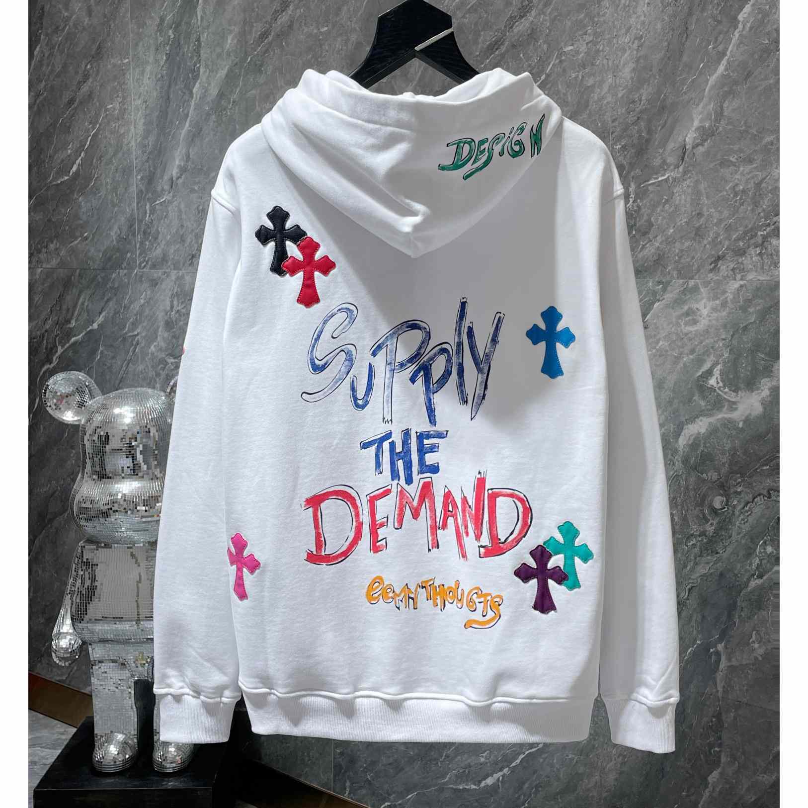 Chrome Heart Patchwork Hoodie - DesignerGu