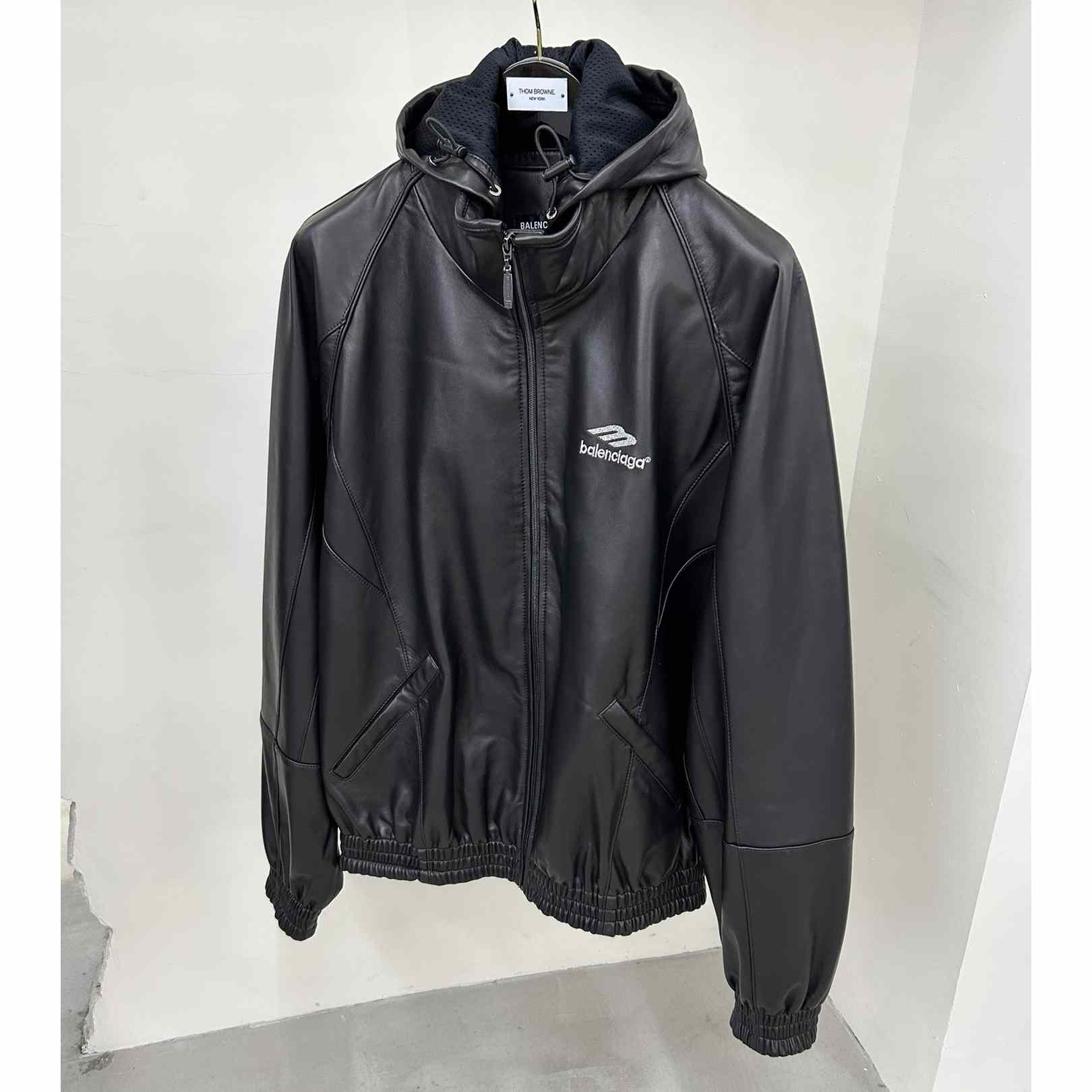 Balenciaga 3B Sports Icon Tracksuit Jacket In Black - DesignerGu