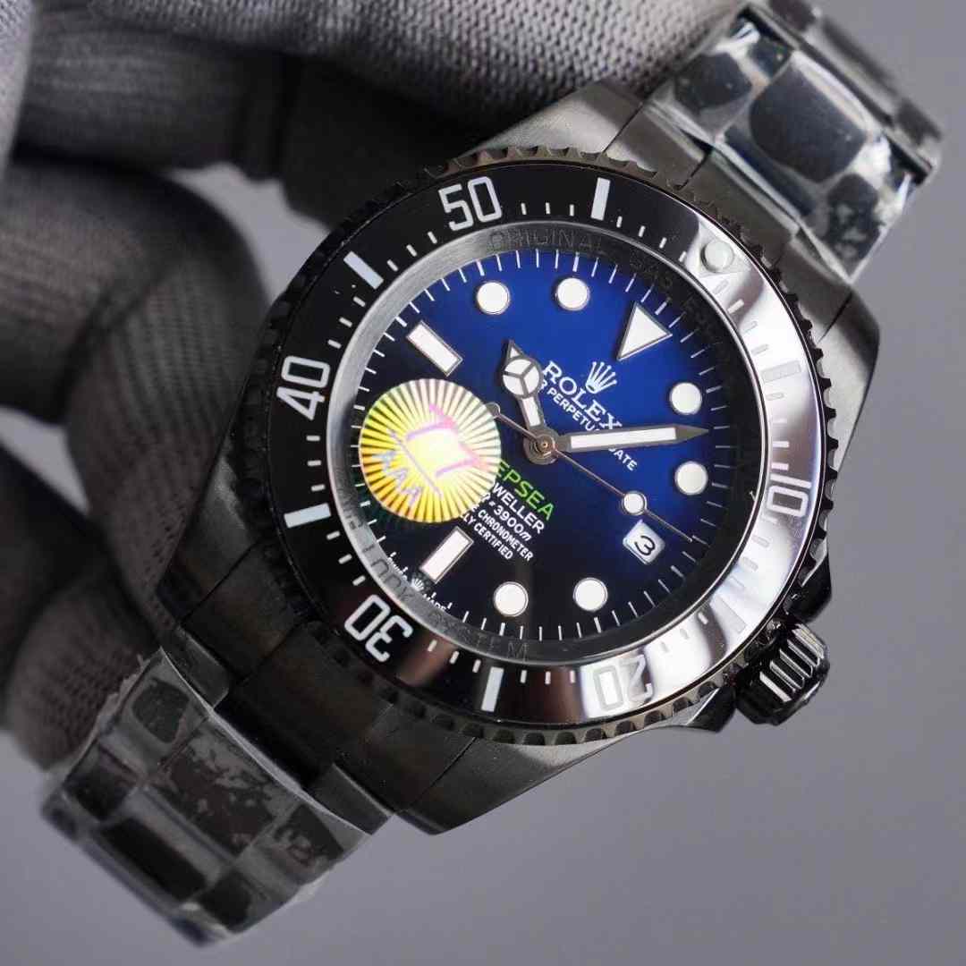 Rolex D-Blue Sea-Dweller Deepsea Black PVD 116660 - DesignerGu