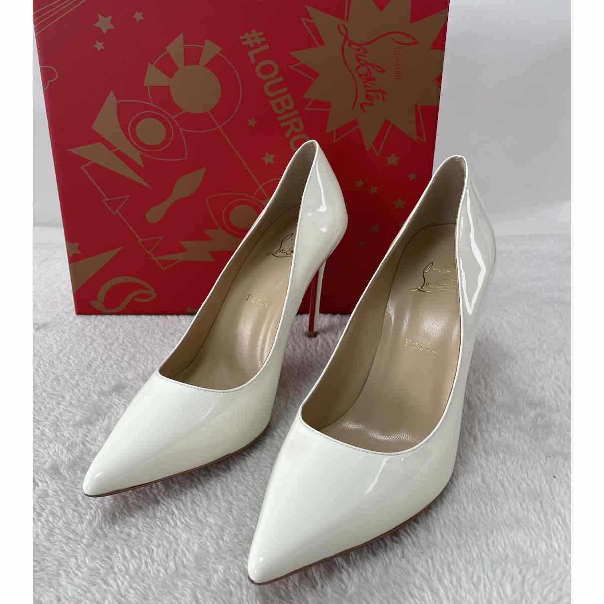 Christian Louboutin Leather Heel   10cm - DesignerGu