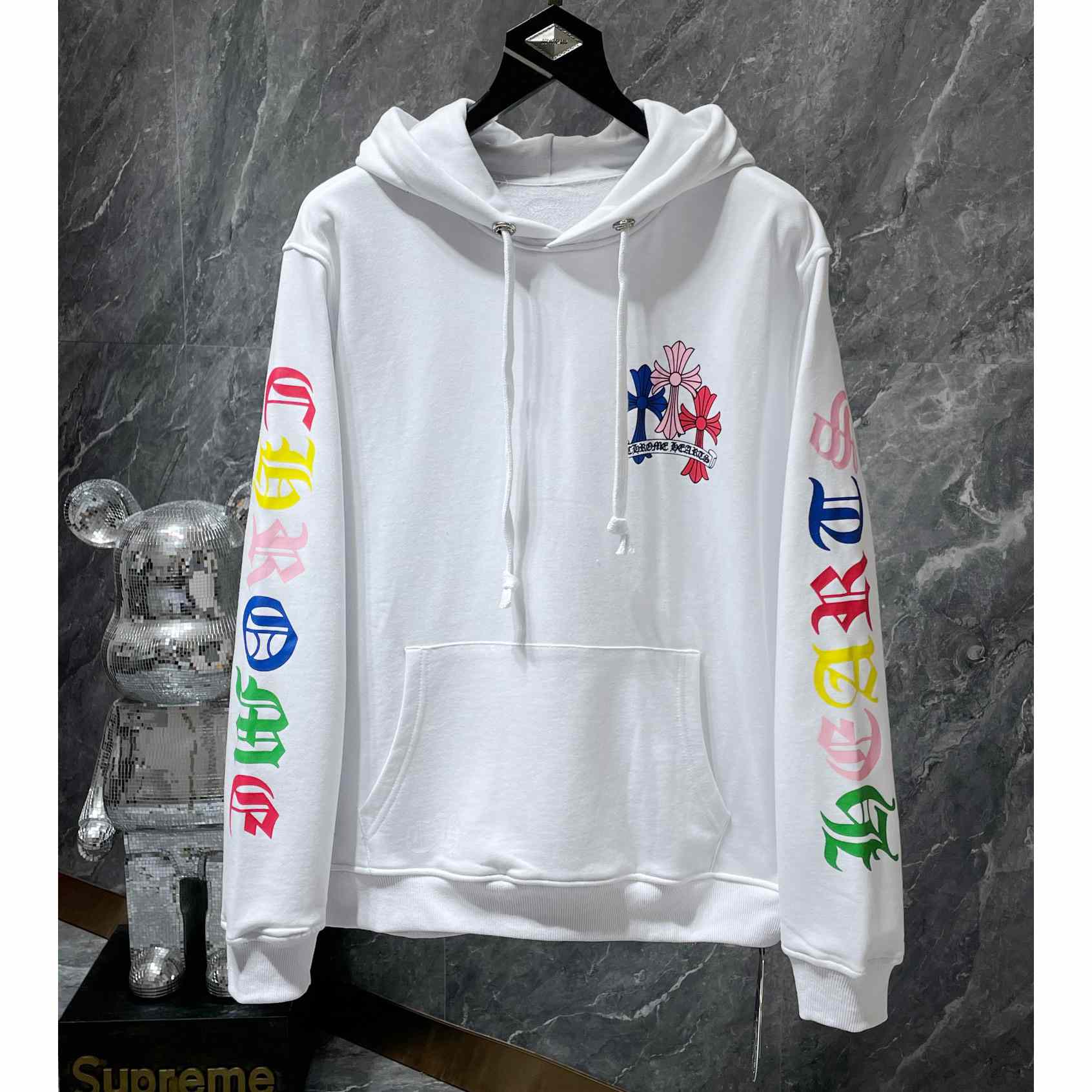 Chrome Heart Multi Color Cross Hoodie - DesignerGu