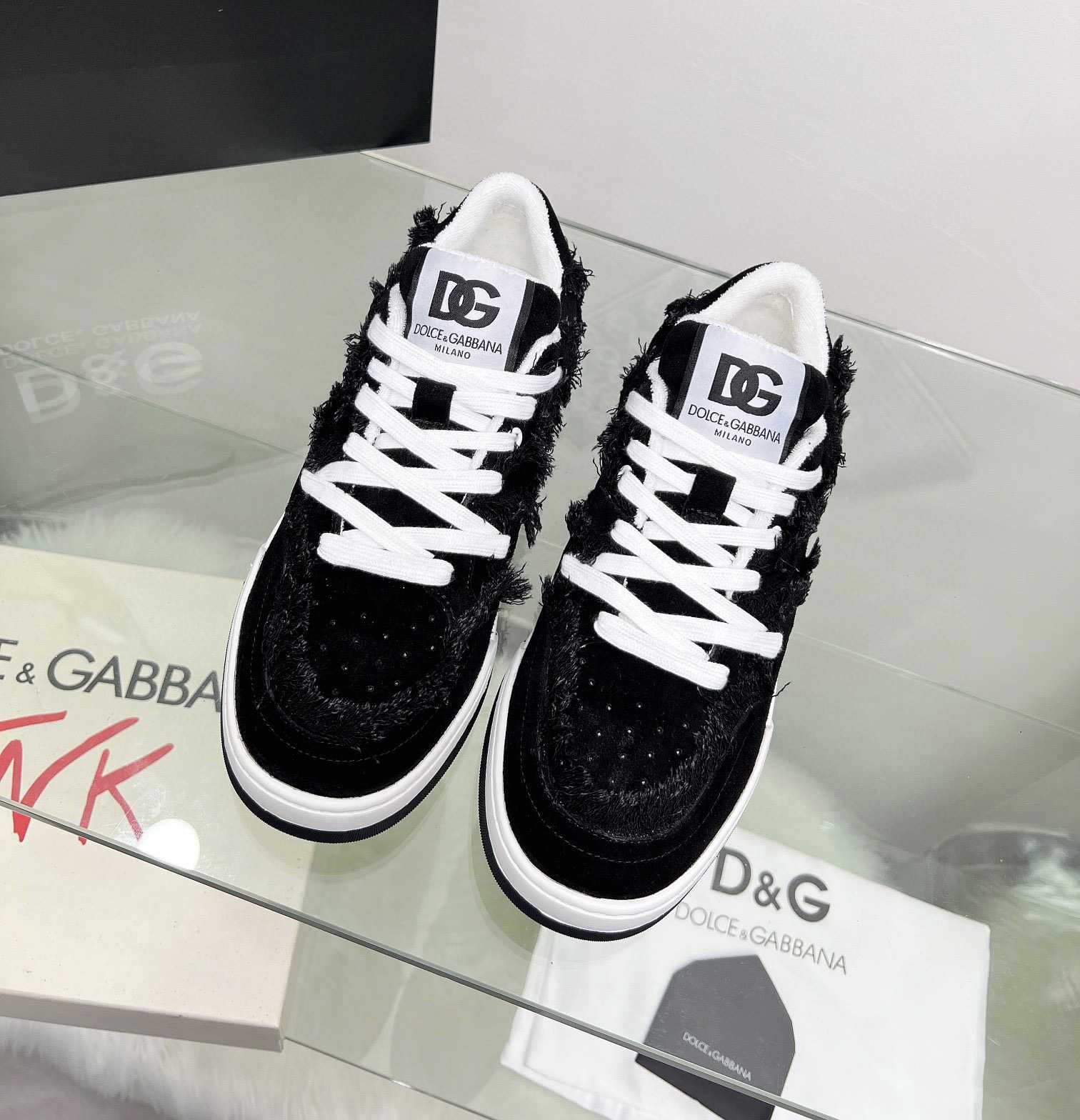 Dolce & Gabbana Denim New Roma Sneakers - DesignerGu