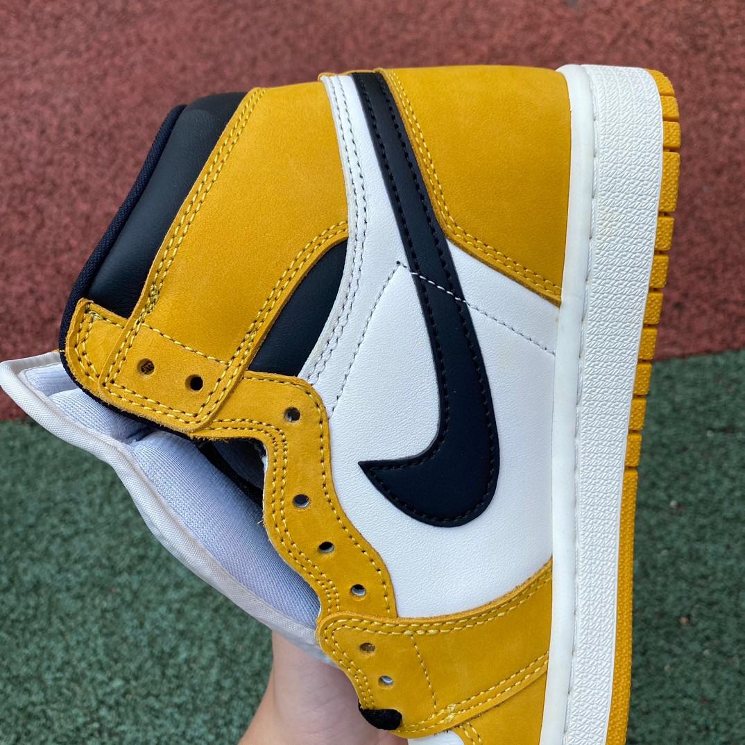 Air Jordan 1 High OG “Yellow Ochre” Sneaker     DZ5485-701 - DesignerGu